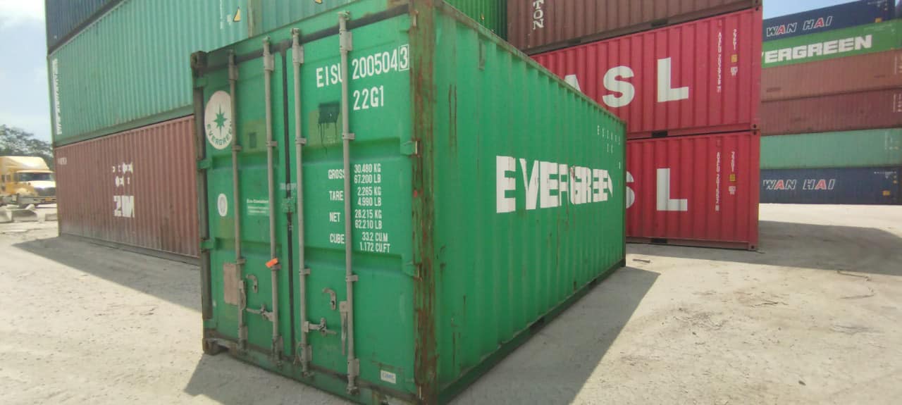 container 20 feet chở bao tấn hàng