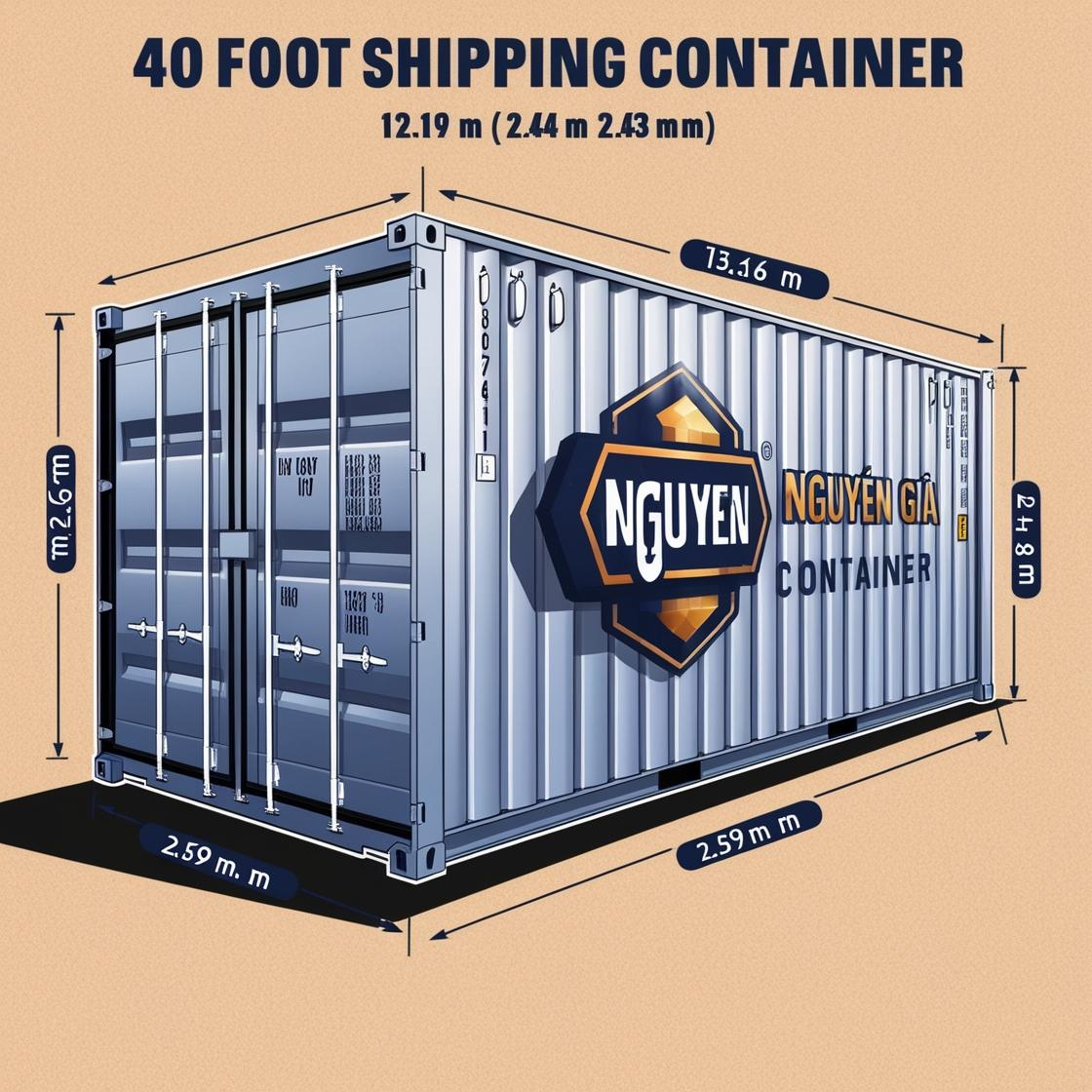 Kích thước container kho 40 feet 