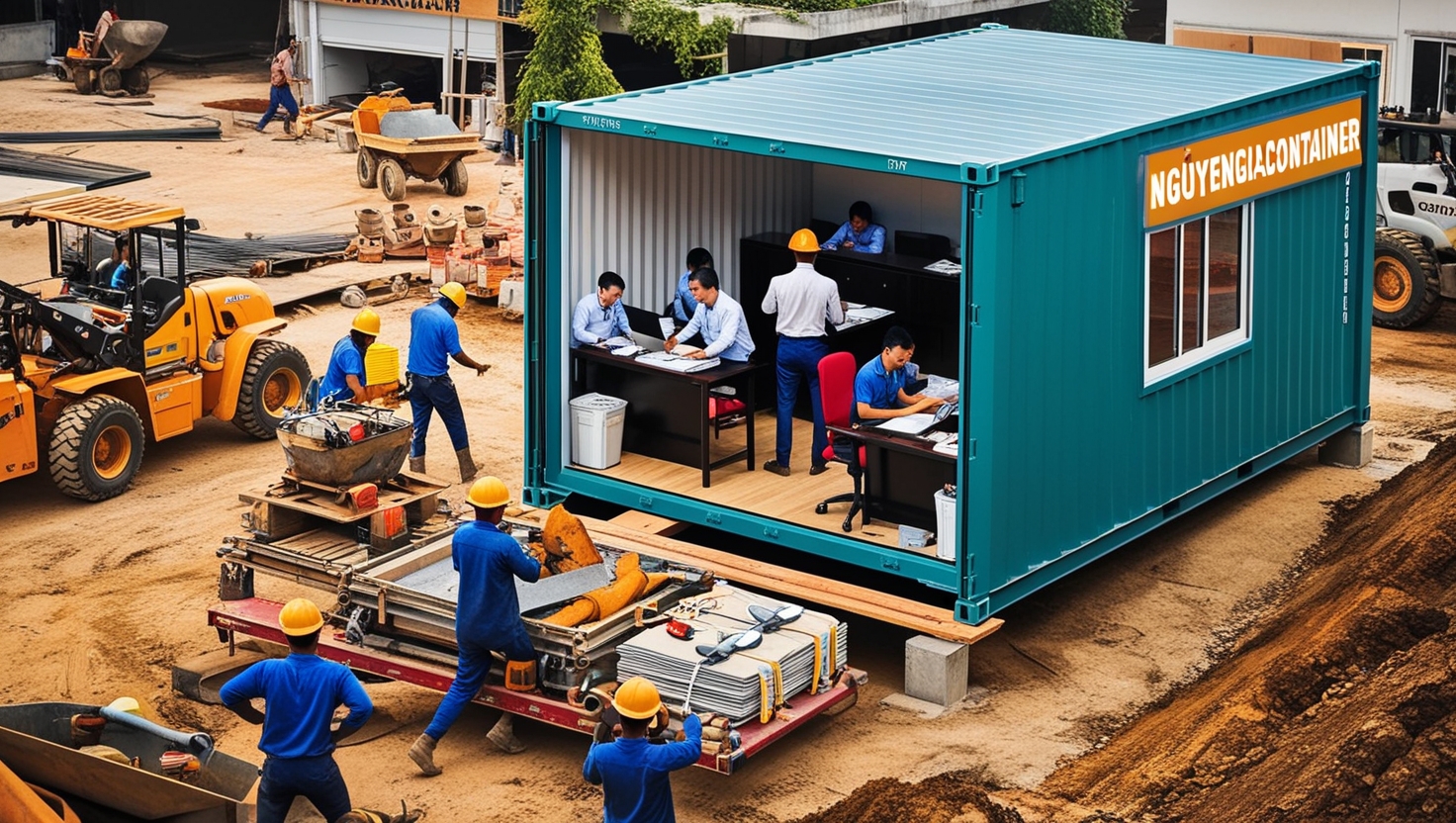 Thuê container văn phòng cho công trường tại Hải Phòng