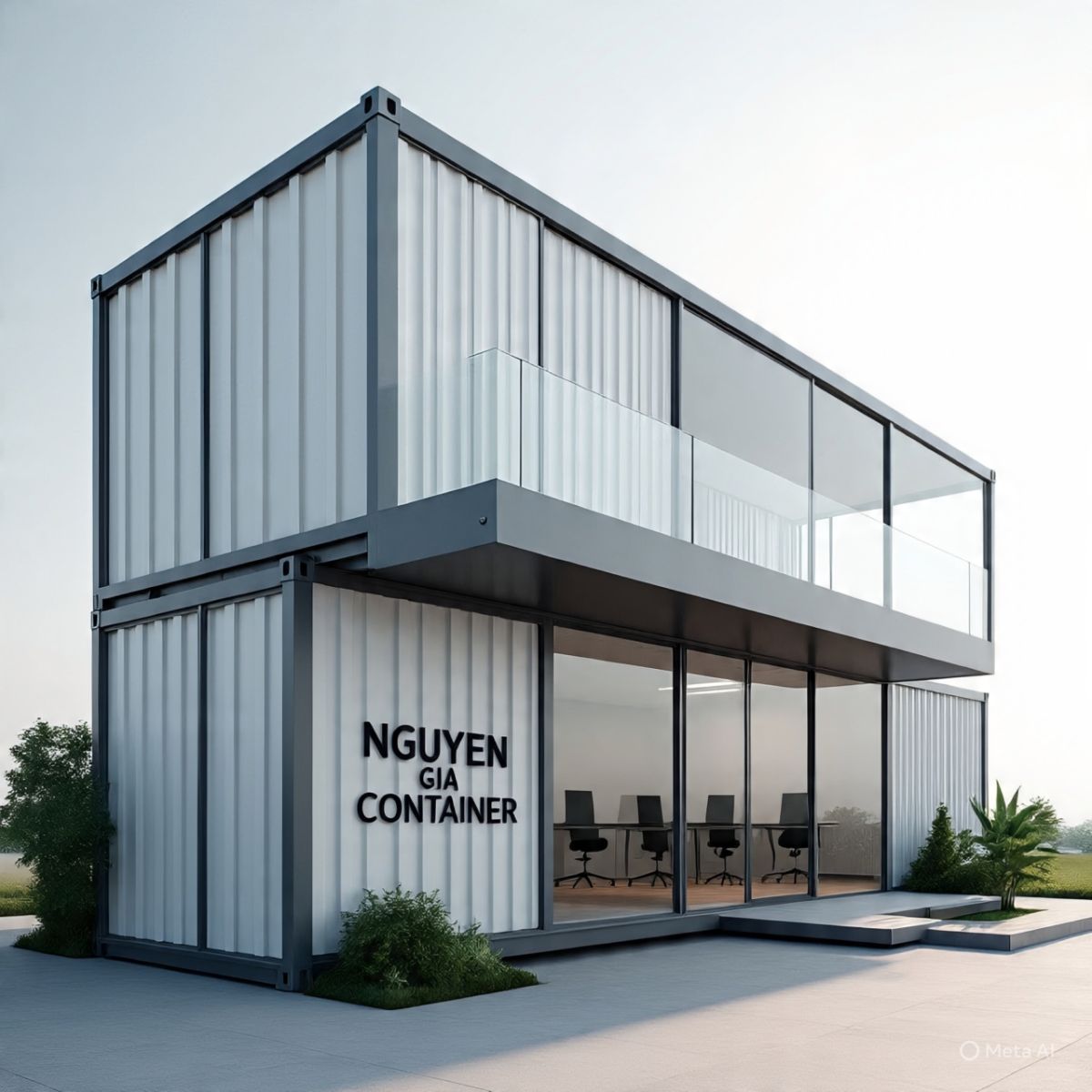 Thiết kế container 2 tầng làm văn phòng – chi phí bao nhiêu
