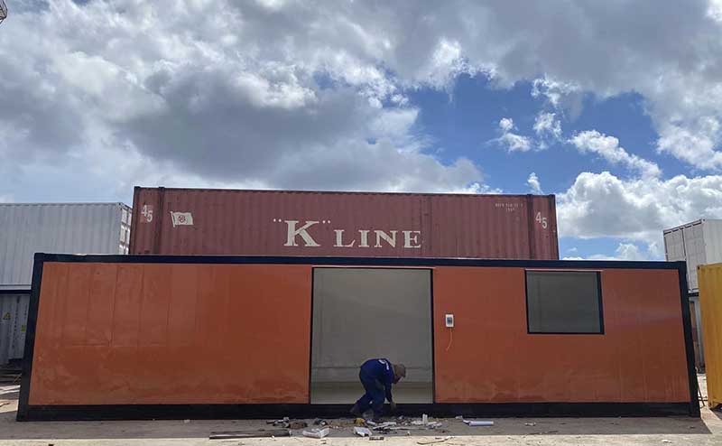 Container văn phòng bằng container lạnh 40ft- ms043