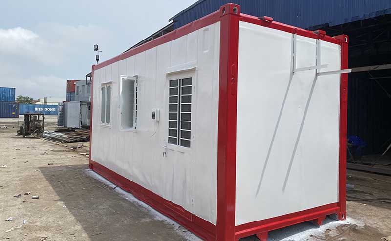 Container văn phòng bằng container lạnh 20ft ms045