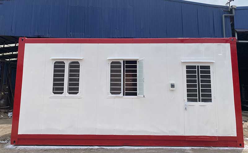 Container văn phòng bằng container lạnh 20ft ms045