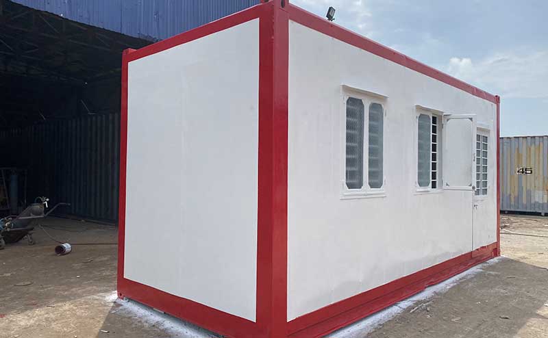 Container văn phòng bằng container lạnh 20ft ms045