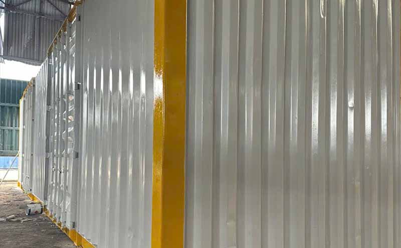 Container 40ft hoán cải mở hai bên vách