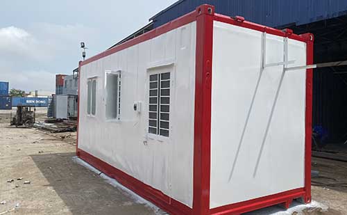 Container văn phòng bằng container lạnh 20ft ms045